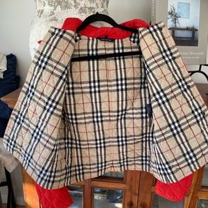 Burberry jacket w/ hood